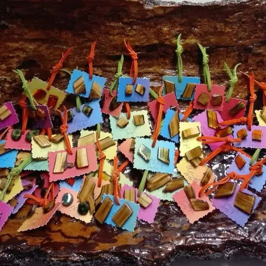 Viele bunte Rohlinge